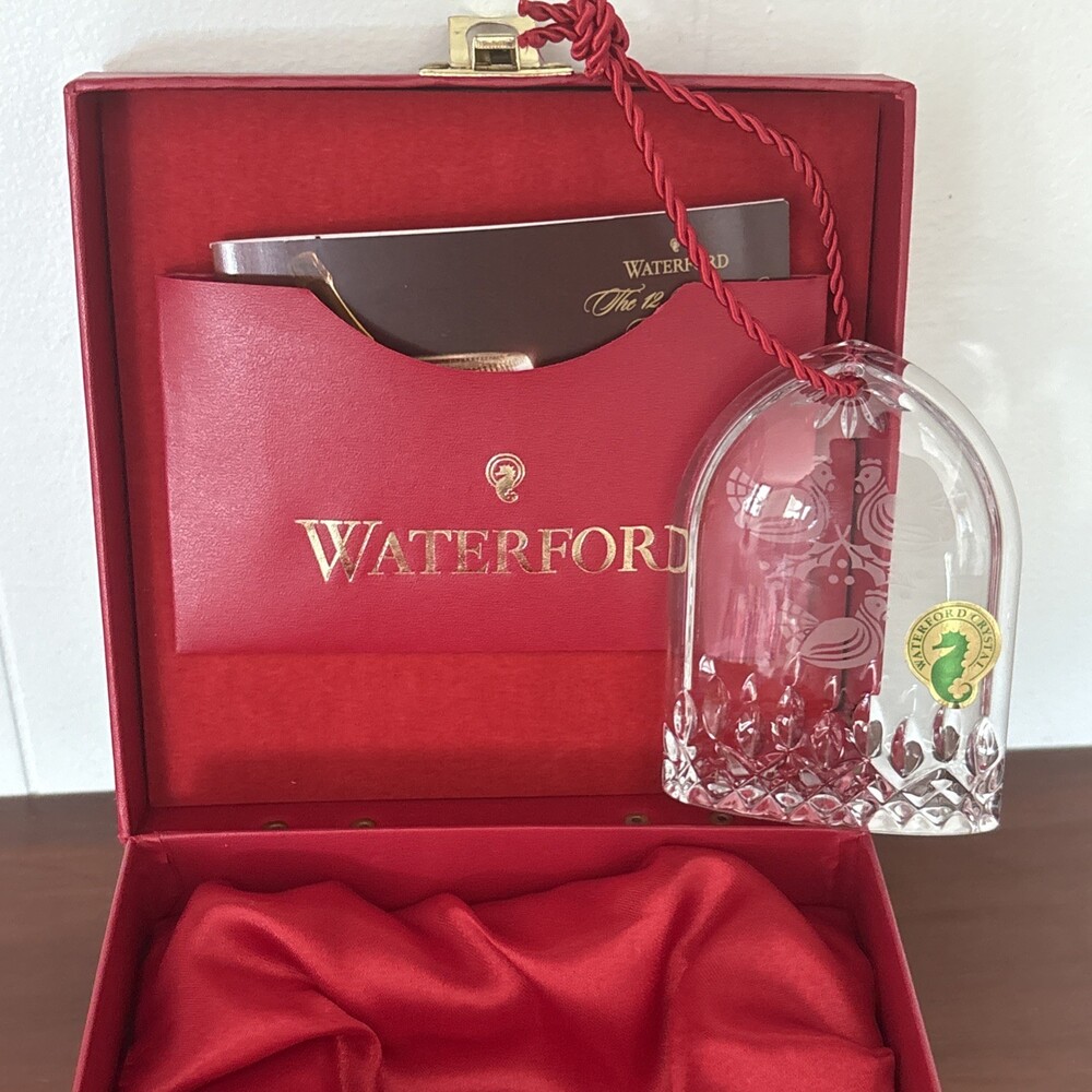 Waterford Three French Hens 12 Days Christmas Crystal Ornament Lismore Edition
